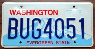 Washington - tablica z USA