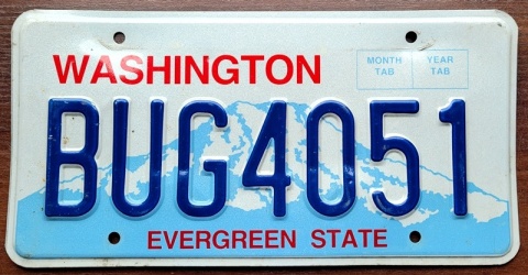 Washington - tablica z USA