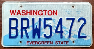 Washington - tablica z USA
