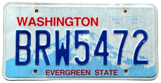 Washington - tablica z USA