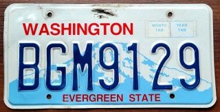 Washington - tablica z USA