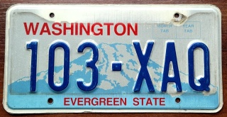 Washington - tablica z USA