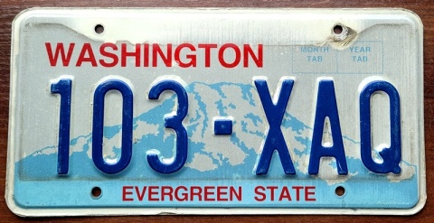 Washington - tablica z USA