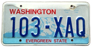 Washington - tablica z USA