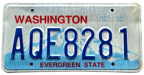 Washington - tablica z USA