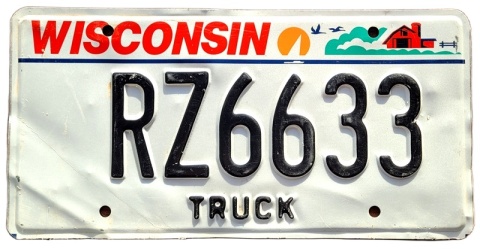 Wisconsin - tablica z USA