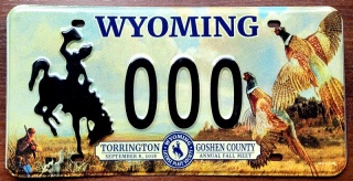 Wyoming - SAMPLE - tablica z USA