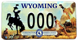 Wyoming - SAMPLE - tablica z USA
