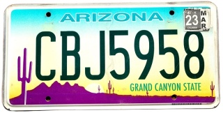 Arizona 2023 - tblica z USA