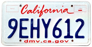 California - tablica z USA