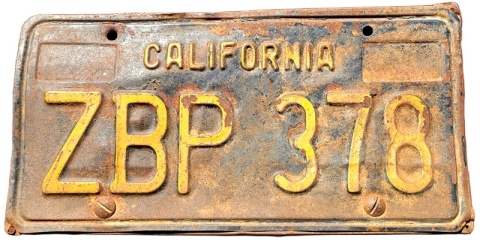 California - tablica z USA