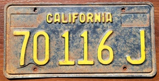 California - tablica z USA