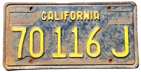 California - tablica z USA