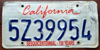 California - tablica z USA