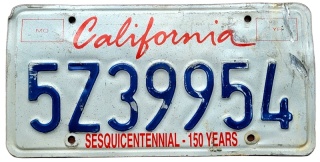 California - tablica z USA