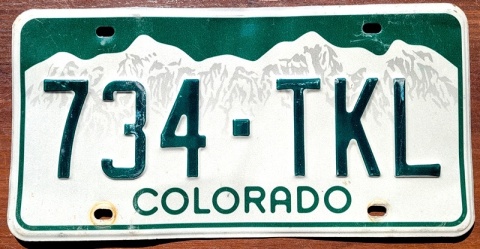 Colorado - tablica z USA