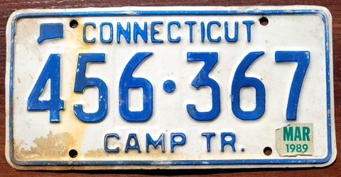 Connecticut 1989 - tablica z USA