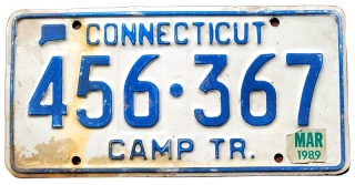 Connecticut 1989 - tablica z USA