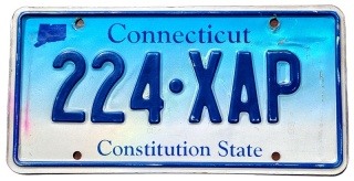 Connecticut - tablica z USA