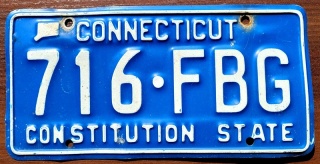 Connecticut - tablica z USA