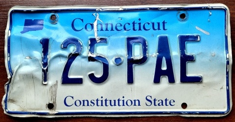 Connecticut - tablica z USA