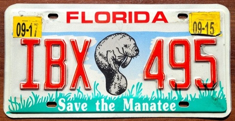 Florida 2017 - tablica z USA