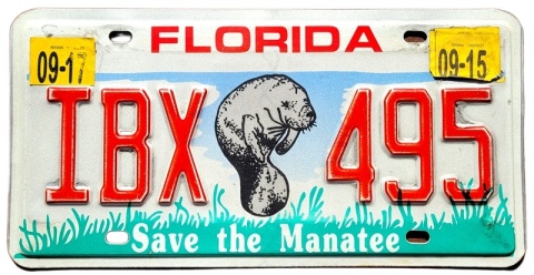 Florida 2017 - tablica z USA