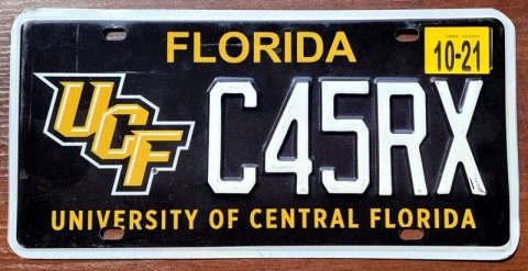 Florida 2021 - tablica z USA