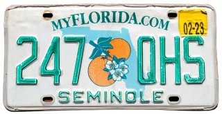Florida 2023 - tablica z USA