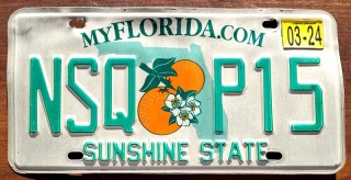 Florida 2024 - tablica z USA