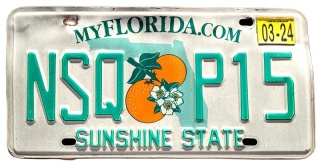 Florida 2024 - tablica z USA