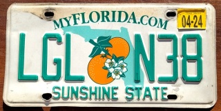Florida 2024 - tablica z USA