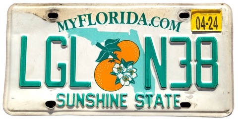 Florida 2024 - tablica z USA