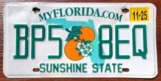 Florida 2025 - tablica z USA
