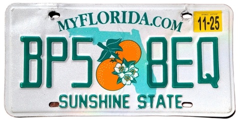 Florida 2025 - tablica z USA