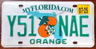 Florida 2025 - tablica z USA