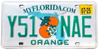 Florida 2025 - tablica z USA
