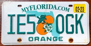 Florida 2023 - tablica z USA