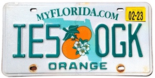 Florida 2023 - tablica z USA
