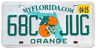Florida 2025 - tablica z USA