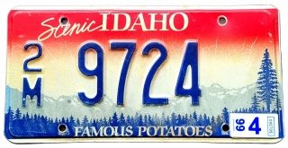 Idaho 1999 - tablica z USA