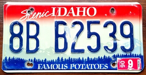 Idaho 2006 - tablica z USA
