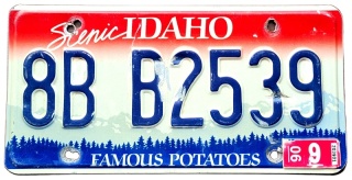Idaho 2006 - tablica z USA