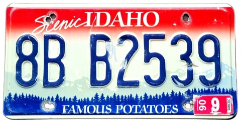 Idaho 2006 - tablica z USA