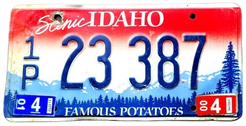Idaho 2000 - tablica z USA