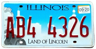 Illinois 2020 - tablica z USA