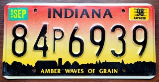 Indiana 1998 - tablica z USA