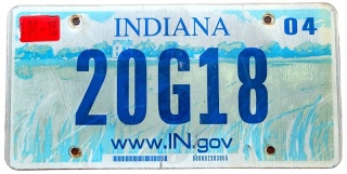 Indiana 2015 - tablica z USA