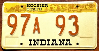 Indiana - tablica z USA