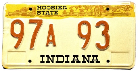 Indiana - tablica z USA
